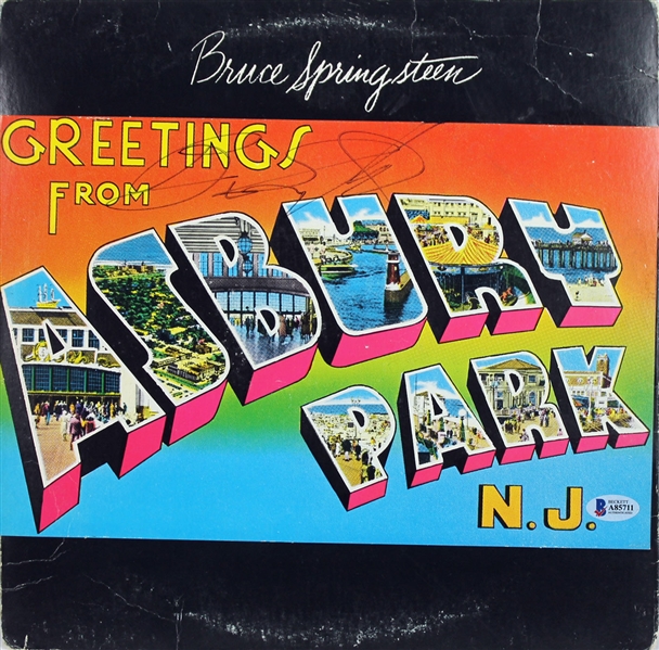 Bruce Springsteen Signed Debut "Greetings From Asbury Park" Album (BAS/Beckett)