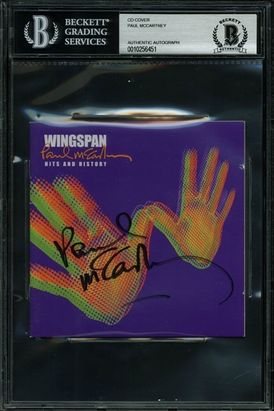 Paul McCartney Signed "Wingspan" CD Cover (PSA/DNA)