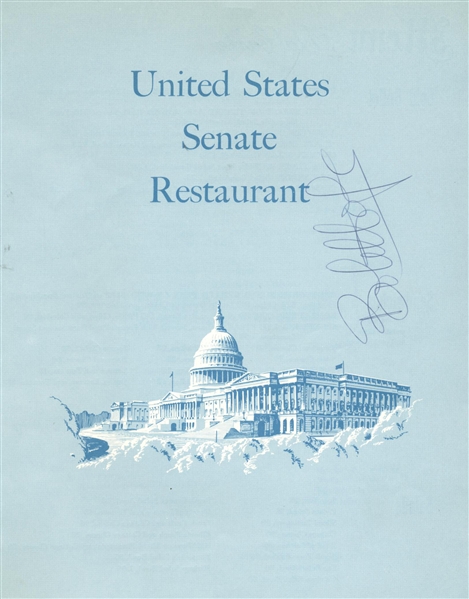 Bob Hope Signed 8" x 10" Restaurant Album Page (Beckett/BAS Guaranteed) 
