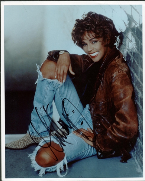 Whitney Houston Signed 8" x 10" Color Photograph (Beckett/BAS Guaranteed)