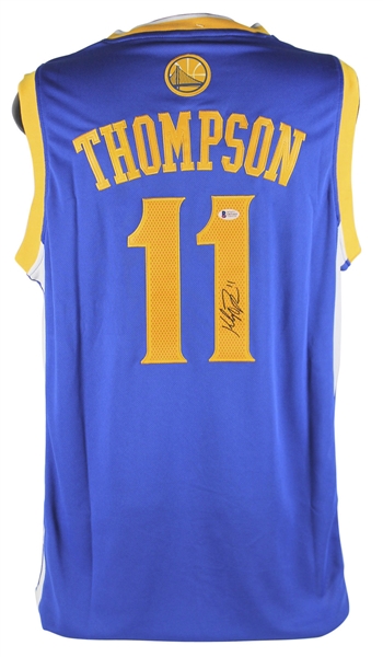 Klay Thompson Signed Adidas Golden State Warriors Jersey (BAS/Beckett)