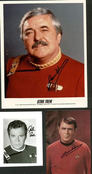 Star Trek Lot of Six (6) Signed Photographs w/ Shatner, Takei & Others (Beckett/BAS Guaranteed)