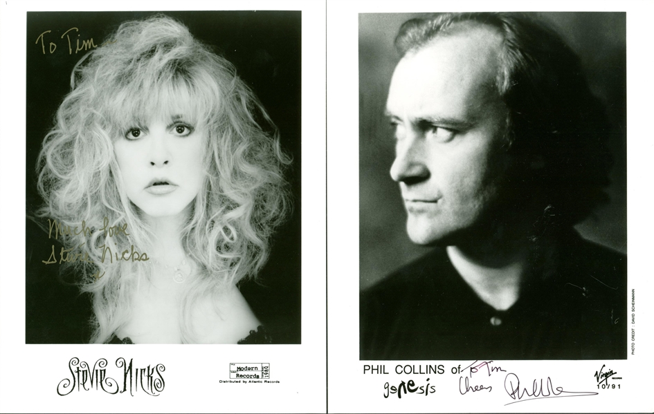 Lot of Eight (8) Signed Musical Flats w/ Stevie Nicks, Phil Collins & Others! (Beckett/BAS Guaranteed)
