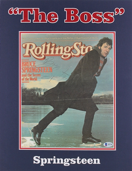 Bruce Springsteen Vintage Signed 1981 Rolling Stone Magazine in Matted Display (PSA/DNA)