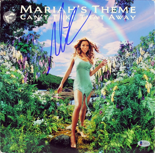 Mariah Carey Signed "Cant Take That Away" Record Album Cover (BAS/Beckett)