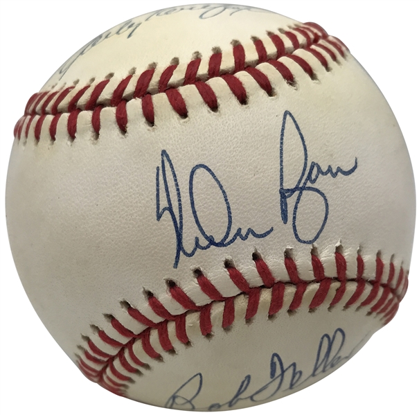 Nolan Ryan, Bob Feller & Sandy Koufax Multi-Signed OAL Baseball (Beckett/BAS)