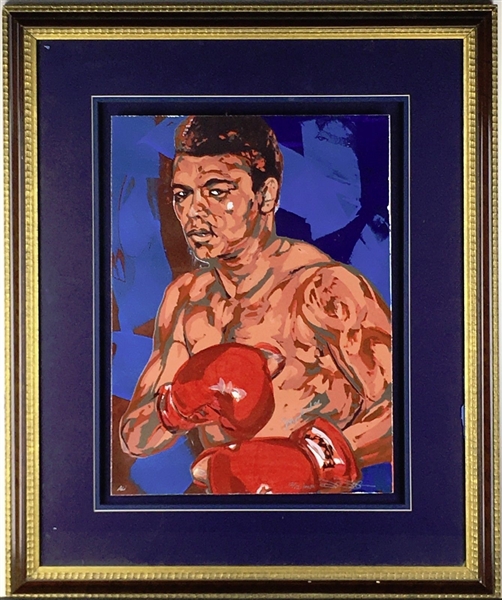 Muhammad Ali Limited Edition Original 12" x 17" Artwork (JSA)