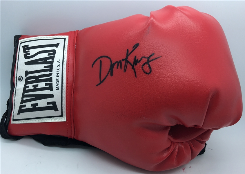 Don King Signed Red Everlast Boxing Glove (JSA)