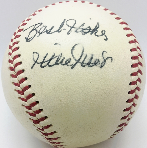 Willie Mays Rare Vintage Signed ONL Giles Baseball (Beckett)