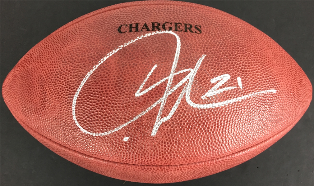 LaDainian Tomlinson Signed Chargers NFL Game Football (PSA/DNA)