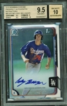 Cody Bellinger Signed 2015 Bowman Chrome Refractor Rookie Card BGS Graded 9.5 w/ 10 Auto!