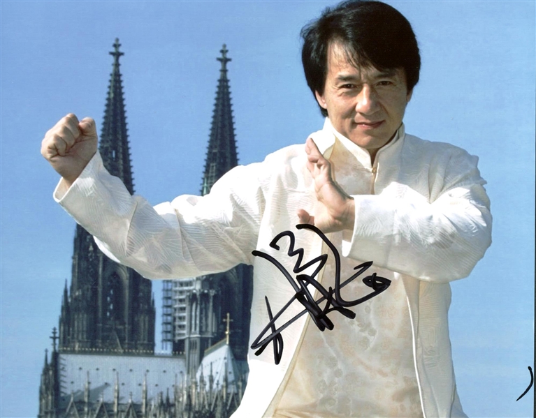 Jackie Chan Signed 8" x 10" Color Photograph (Beckett/BAS Guaranteed)