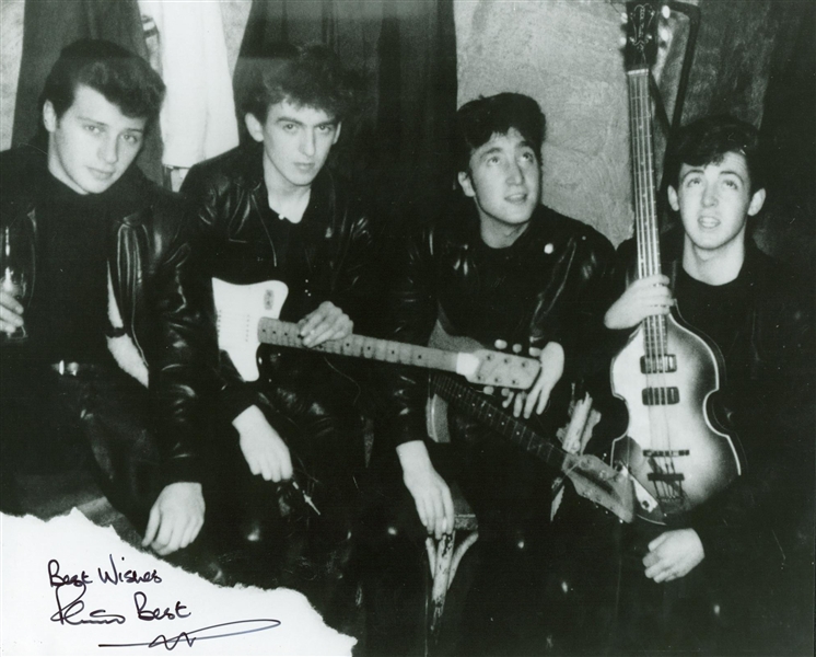 The Beatles: Pete Best Signed 8" x 10" Beatles Photograph (Beckett/BAS Guaranteed)