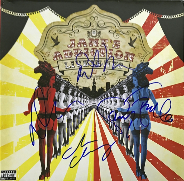 Janes Addiction Signed "Live In NYC" Album w/ 4 Signatures (Beckett/BAS Guaranteed)