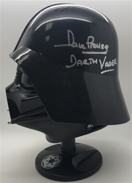 David Prowse Signed 10" Darth Vader Helmet Display! (Beckett/BAS Guaranteed)
