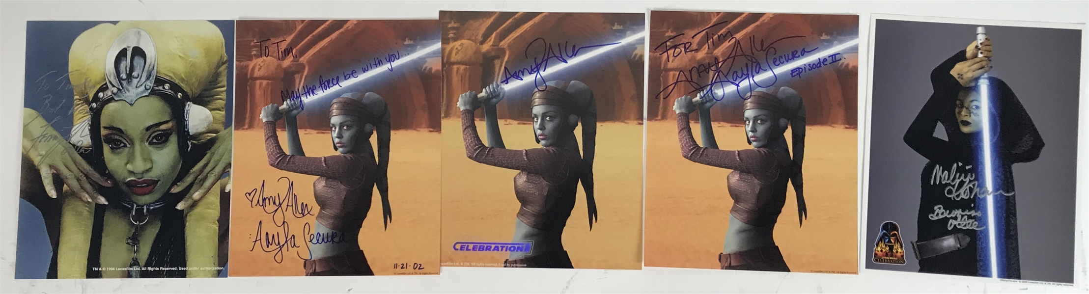 Women Of Star Wars Lot of Ten (10) Signed 8" x 10" Color Photographs (Beckett/BAS Guaranteed)