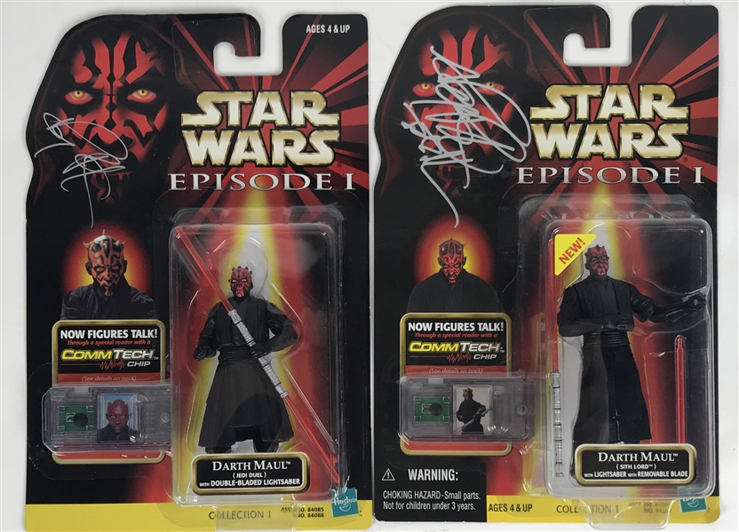 Ray Park Lot of Two (2) Signed Darth Maul Action Figures (Beckett/BAS Guaranteed)