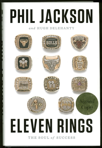 Phil Jackson Signed Hardcover "Eleven Rings" Book (PSA/DNA)