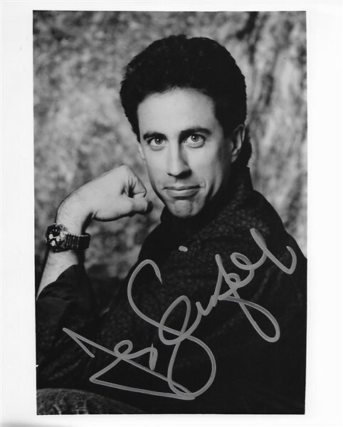 Lot of Three (3)Signed 8" x 10" Entertainment Photographs w/ Seinfeld, Depp & Hulk Hogan! (Beckett/BAS Guaranteed)