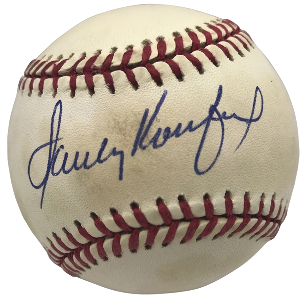 Sandy Koufax Signed ONL Baseball (Beckett/BAS Guaranteed)