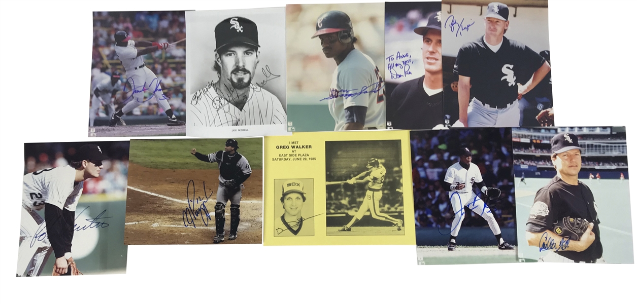 Chicago White Sox Lot of Thirty One (31) Signed Items w/ Fisk, Thome, Thomas & More! (Beckett/BAS Guaranteed)