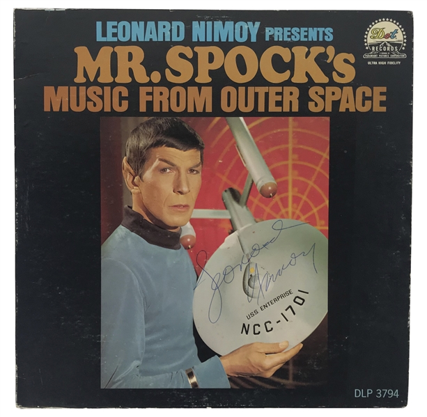 Leonard Nimoy Vintage Signed "Mr. Spocks Music" Album (Beckett/BAS Guaranteed)
