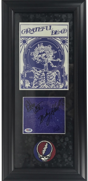 The Grateful Dead Multi-Signed "Fallout from the Phil Zone" 11" x 23" CD Display w/ 3 Signatures (PSA/DNA)