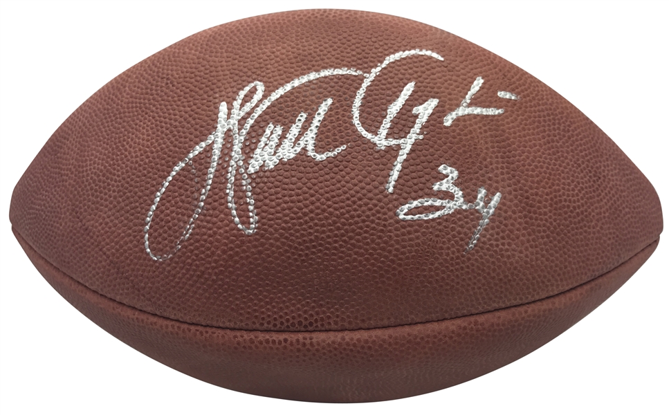 Walter Payton Near-Mint Signed Leather NFL Football (JSA)