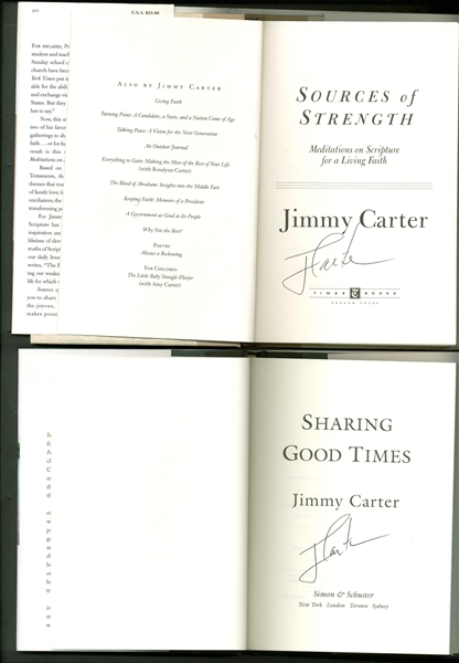 Jimmy Carter Lot of Ten (10) Signed Books (Beckett/BAS Guaranteed)