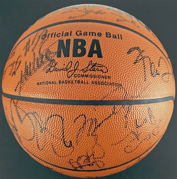 Jordan Vs. Kobe: 1998 All-Star Signed NBA Basketball w/ Jordan, Kobe, Duncan & Many More! (JSA)