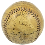 1927 Philadelphia Athletics Team-Signed OAL (Johnson) Baseball w/ Cobb, Foxx, and More! (20 Sigs)(JSA)