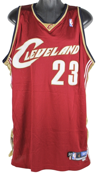 LeBron James Incredible Game Used 2005-2006 Cleveland Cavaliers Jersey - MEARS Graded A10!