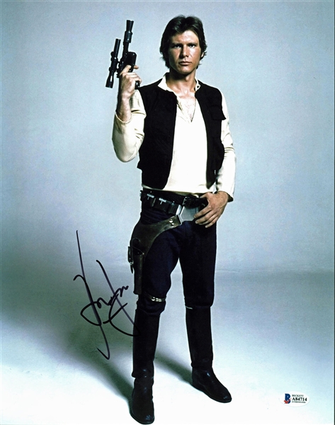 Star Wars: Harrison Ford Signed 11" x 14" Photo as Han Solo (BAS/Beckett)