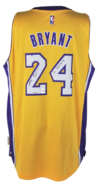 Kobe Bryant Ltd. Ed. Signed & Inscribed "20 Seasons" Adidas Swingman Los Angeles Lakers Jersey (Fanatics)
