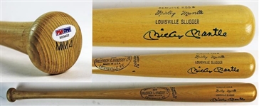Mickey Mantle Signed H&B Louisville Slugger MM4 Personal Model Bat c. 1975 (PSA/DNA)