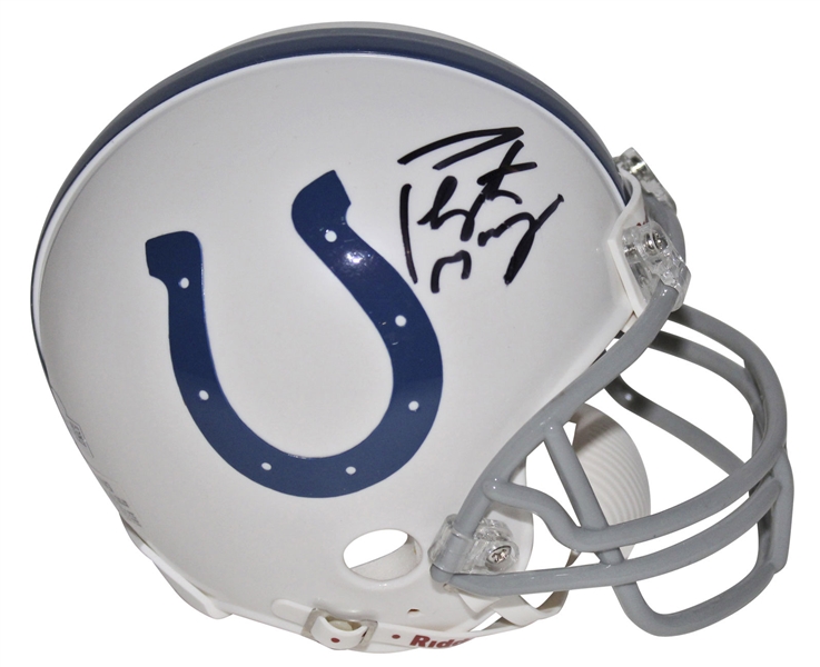 Peyton Manning Signed Indianapolis Colts Mini Helmet (Fanatics)