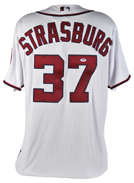 Stephen Strasburg Signed Washington Nationals Majestic Coolbase Jersey (PSA/DNA)