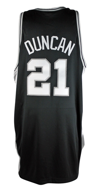 Tim Duncan 2001-02 Game Used Nike San Antonio Spurs Road Jersey (Miedema)