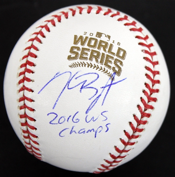 Kris Bryant Signed World Series Logo Baseball w/ "2016 WS Champs" Inscription (JSA)