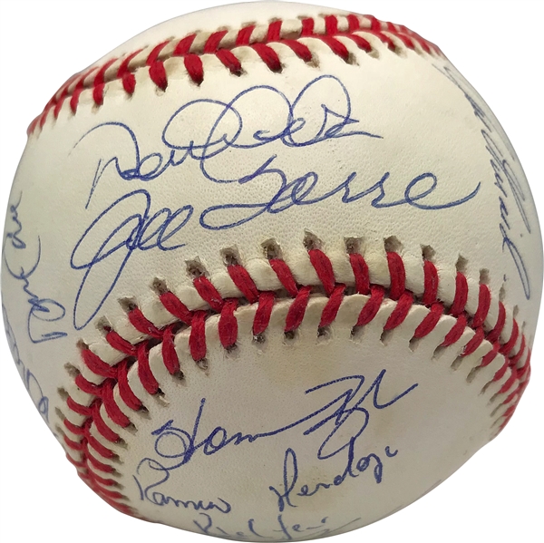 1998 New York Yankees Team Signed World Series Baseball w/ Jeter/Torre Sweet Spot! (Beckett/BAS)