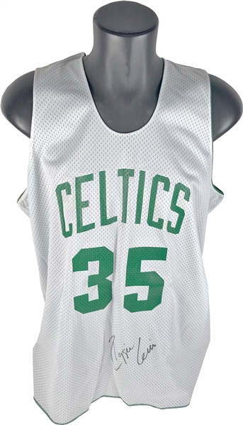 Reggie Lewis Signed & Practice Used Celtics Warm Up (Beckett/BAS & Iconic LOA)