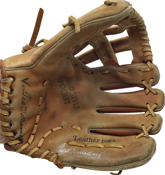 Ted Williams Signed Personal Model Baseball Glove (JSA)