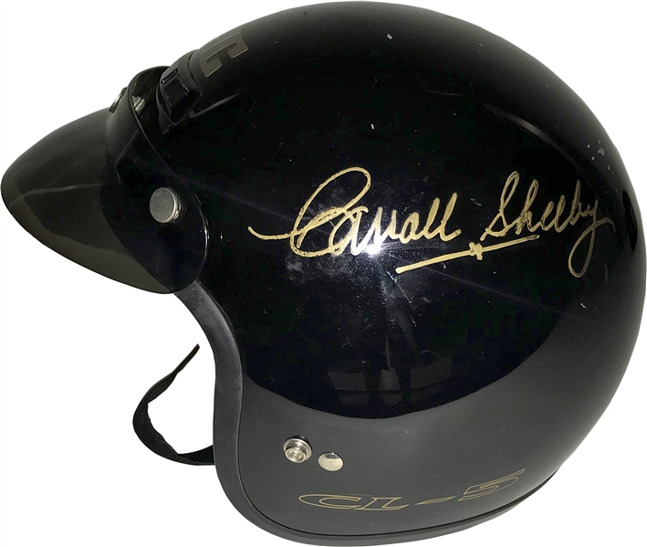 Mustang Legends: Carroll Shelby & Larry Shinoda Dual Signed Full-Size Racing Helmet (JSA)