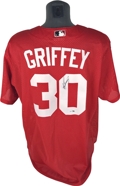 Ken Griffey Jr. Signed Cincinnati Reds Jersey (Upper Deck)