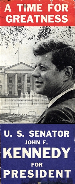 President John F. Kennedy Signed "Kennedy For President" Pamphlet (Beckett/BAS)