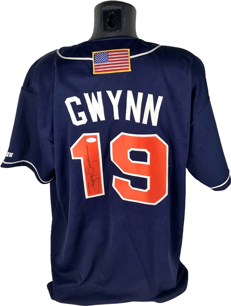 Tony Gwynn Signed Official 2001 Retirement Padres Jersey (JSA)