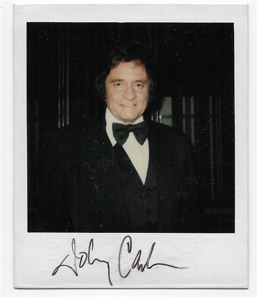 Johnny Cash Signed Personal Polaroid Photograph! (Beckett/BAS)