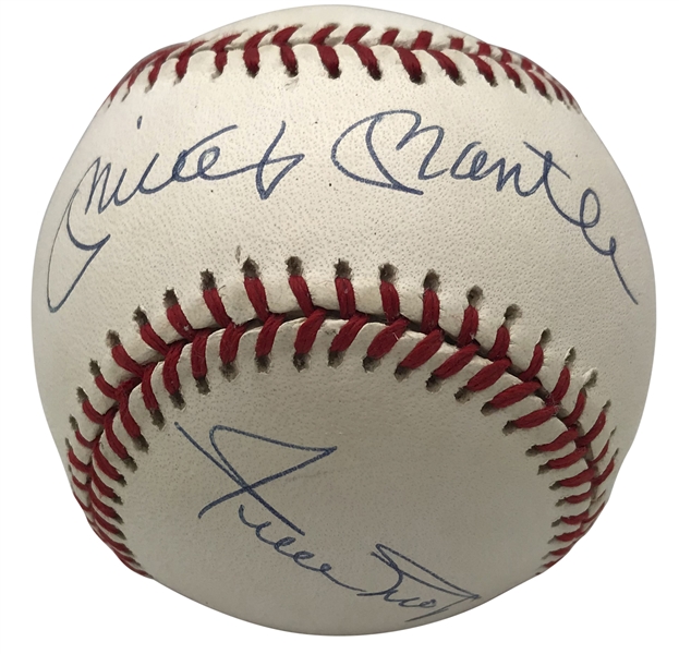 Mickey Mantle, Willie Mays & Duke Snider ONL Signed Baseball (PSA/DNA & JSA)