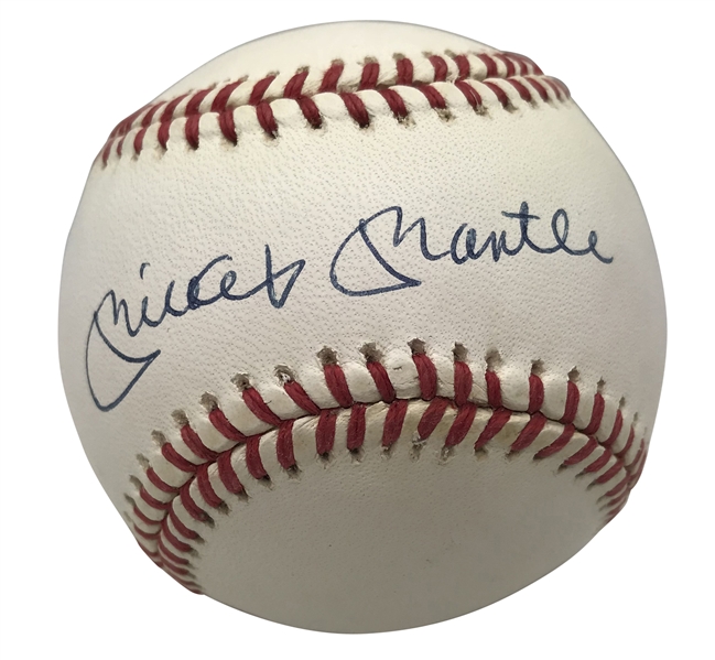 Mickey Mantle Signed OAL Baseball (Beckett/BAS Guaranteed)