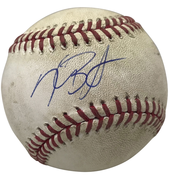 Kris Bryant Signed & Game Used 2016 OML Baseball During 36th Home Run Game! (MLB & Beckett Guaranteed)